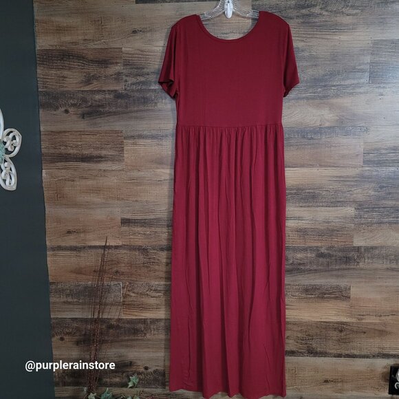 Grecerelle XL T Shirt Maxi Dress XL Soft Comfort Stretch Pockets Boho Country - Picture 3 of 10